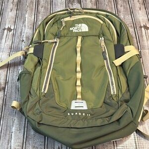 The North Face Olive Surge Two Backpack
